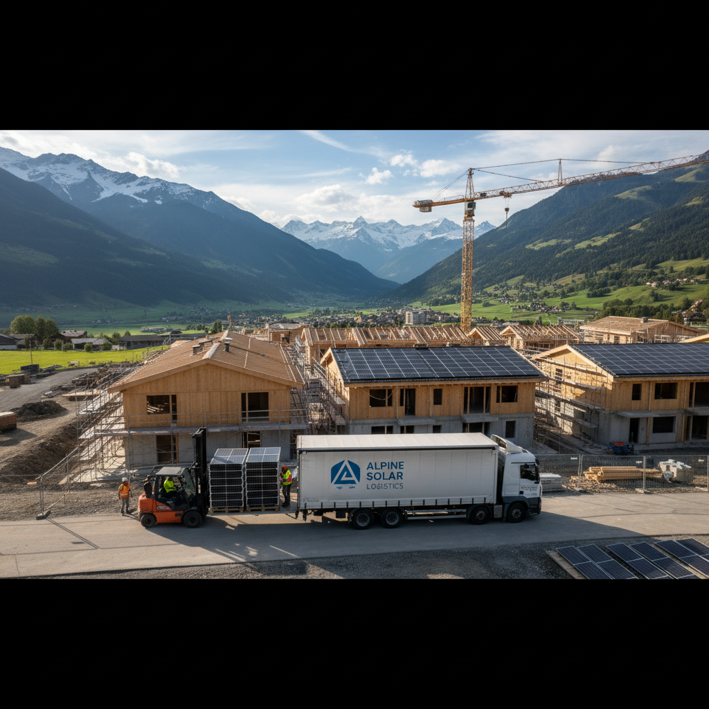 Solaranlage auf Schweizer Hausdach